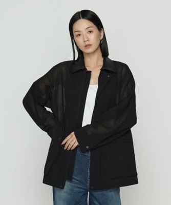 ＜BASILE28 (Women)＞超撚オーガンジー　ワークジャケット（２８２１ＶＫ１５）