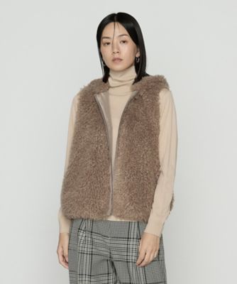 ＜BASILE28 (Women)＞カシミヤゴート風　フェイクファージレ（２８２１ＶＭ０９）