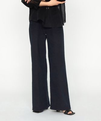 ＜BASILE28 (Women)＞１１．５ＯＺムラ染め糸左綾ストレッチデニム　ワイドパンツ（２８２２ＰＫ１４）