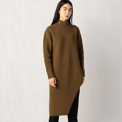 新品⭐️ウールコード　バルキーイージーニット　46 ダークブラウン　大きいサイズ LAKOLE（ラコレ） コート チェスターコート ウーリーテックオーバー