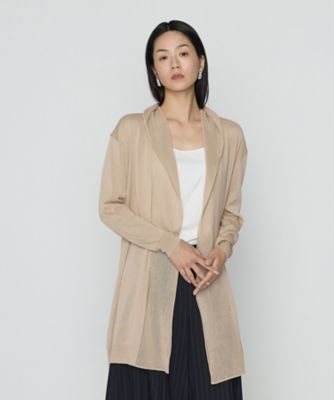 ＜BASILE28 (Women)＞フード付　ニットカーディガン（２８２３ＩＫ０８）