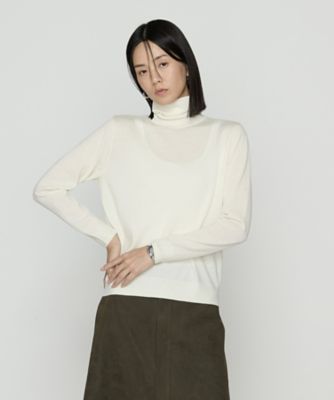 ＜BASILE28 (Women)＞梳毛タートルネック　ニット（２８２３ＩＭ０７）