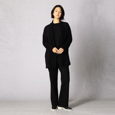 【セットアップ対応】　ウール圧縮ストレッチ　ロングカーディガン（２８２７ＣＷ０２）