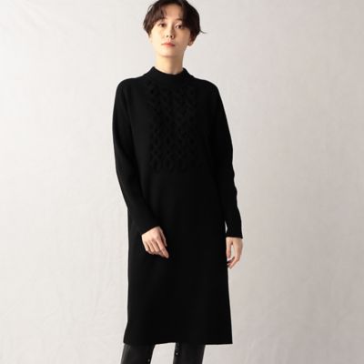 ＜BASILE28 (Women)＞ハンドクロッシュミックス　ニットドレス（２８３３ＯＡ０８）
