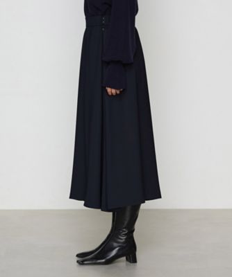 〔　＋サイズ　〕プルエラフールバックサテン　ミモレ丈タックプリーツスカート（２８６２ＦＫ０４）
