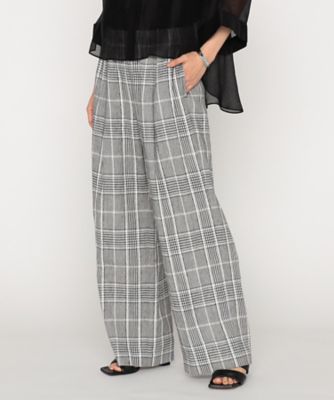 BASILE28 (Women)/バジーレヴェントット 〔　＋サイズ　〕　ＢＬＡＣＫ　ＴＷＥＥＤ　パンツ（２８６４ＰＫ０５）