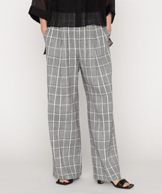〔　＋サイズ　〕　ＢＬＡＣＫ　ＴＷＥＥＤ　パンツ（２８６４ＰＫ０５）