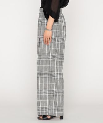 〔　＋サイズ　〕　ＢＬＡＣＫ　ＴＷＥＥＤ　パンツ（２８６４ＰＫ０５）