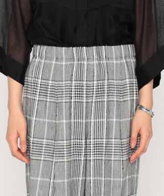 〔　＋サイズ　〕　ＢＬＡＣＫ　ＴＷＥＥＤ　パンツ（２８６４ＰＫ０５）