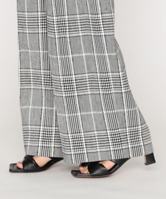 〔　＋サイズ　〕　ＢＬＡＣＫ　ＴＷＥＥＤ　パンツ（２８６４ＰＫ０５）