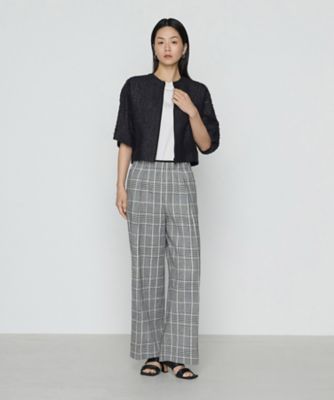 ＋サイズ 〕 BLACK TWEED ブルゾン（2864VK09