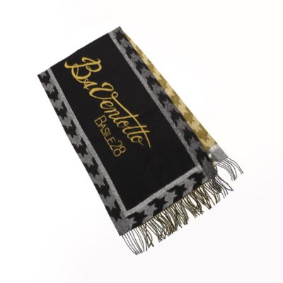 ＜BASILE28 (Women)＞カシミヤ千鳥柄　フレームストール（２８６５ＮＷ０７）