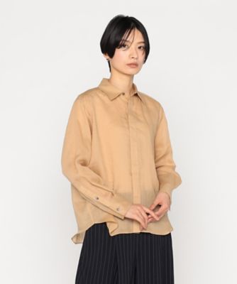＜BASILE28 (Women)＞〔　＋サイズ　〕　マニッシュストライプ　シャツ（２８６６ＨＫ０３）