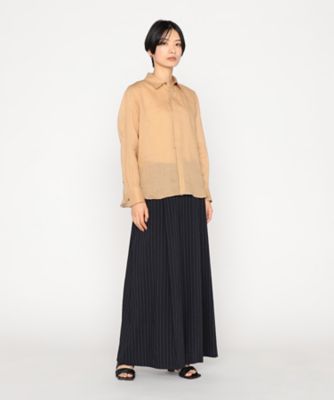 〔　＋サイズ　〕　マニッシュストライプ　シャツ（２８６６ＨＫ０３）