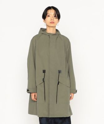＜BASILE28 (Women)＞〔　＋サイズ　〕　マイクロピーチ　モッズコート（２８６６ＭＭ０１）