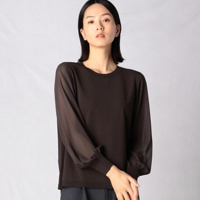 ＜BASILE28 (Women)＞〔＋サイズ〕【セットアップ対応】ワードローブニット　ブラウス（２８６７ＩＡ０４）