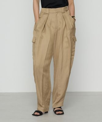 BASILE28 (Women)/バジーレヴェントット 〔 +サイズ 〕 VIS/LI BRIGHT TWILL バレルカーゴパンツ(2867PK09)