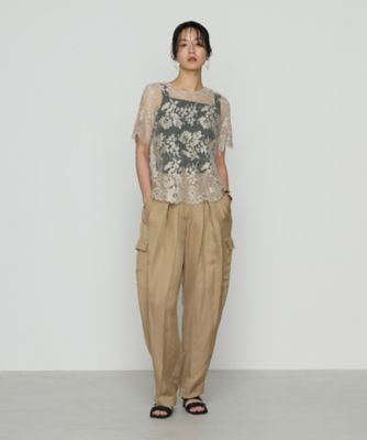 〔　＋サイズ　〕　ＶＩＳ／ＬＩ　ＢＲＩＧＨＴ　ＴＷＩＬＬ　バレルカーゴパンツ（２８６７ＰＫ０９）
