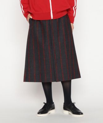＜BASILE28 (Women)＞〔　＋サイズ　〕　ＲＥＧＧＩＡＮＩストライプ　スカート（２８６８ＦＭ０８）