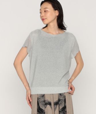 BASILE28 (Women)/バジーレヴェントット 〔　＋サイズ　〕　キラつや　ニットプルオーバー（２８６８ＩＧ１３）