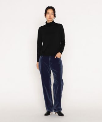 ＋サイズ 〕 インディゴベルベット パンツ（2869PM23