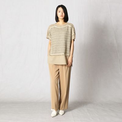 〔＋サイズ〕〔ＰＡＯＬＥＴＴＩ〕ツイード　チュニックプルオーバー（２８７０ＩＹ１２）