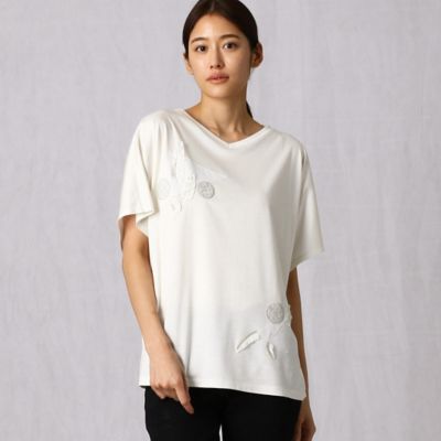＜BASILE28 (Women)＞〔＋サイズ〕コラージュ刺繍プルオーバー（２８７１ＥＹ１５）
