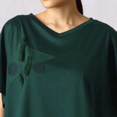 〔＋サイズ〕コラージュ刺繍プルオーバー（２８７１ＥＹ１５）