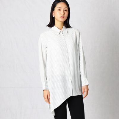 〔１３号サイズ〕リオペルストライプ　アシンメトリーシャツ（２８７１ＨＹ０８）