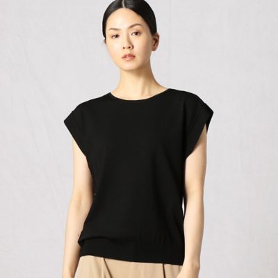 ＜BASILE28 (Women)＞〔＋サイズ〕レーヨンストレッチ　　フレンチスリーブプルオーバー（２８７１ＩＹ２１）