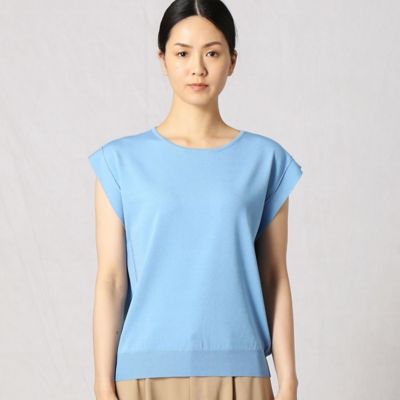 〔＋サイズ〕レーヨンストレッチ　　フレンチスリーブプルオーバー（２８７１ＩＹ２１）