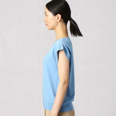 〔＋サイズ〕レーヨンストレッチ　　フレンチスリーブプルオーバー（２８７１ＩＹ２１）