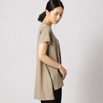 〔＋サイズ〕レーヨンストレッチ　　Ｖネック半袖プルオーバー（２８７１ＩＹ２２）