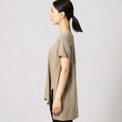〔＋サイズ〕レーヨンストレッチ　　Ｖネック半袖プルオーバー（２８７１ＩＹ２２）