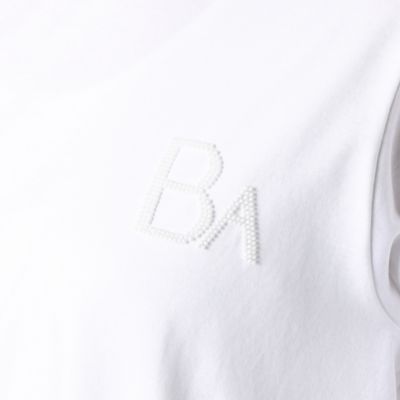 〔＋サイズ〕ビーズ刺繍　半袖プルオーバー（２８７１ＴＹ０５）