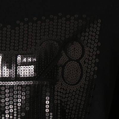 〔＋サイズ〕スパンコールシャワー　ロゴＴシャツ（２８７１ＴＹ０６）