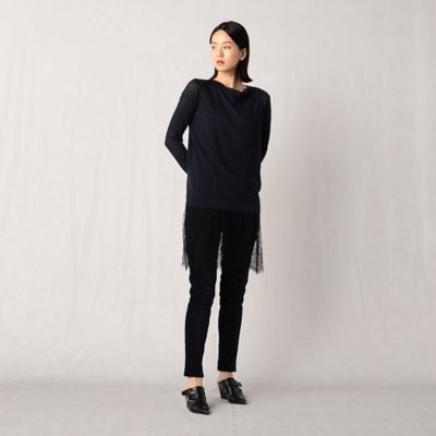 〔＋サイズ〕斜行天竺　ニットプルオーバー（２８７２ＩＡ０７）
