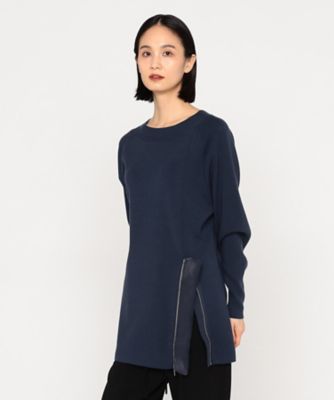 〔　＋サイズ　〕　ファー付ニットプルオーバー（２８７２ＩＩ１０）