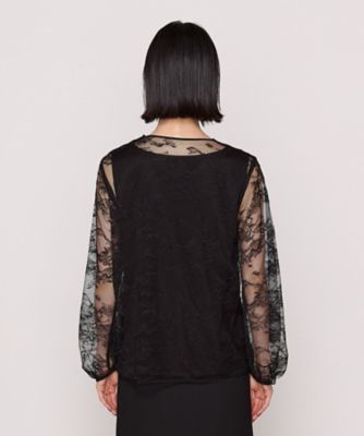 【新品未使用】ARMANI COLLEZIONI シルクレースブラウス 42 新品未使用】ARMANI COLLEZIONI シルクレースブラウス 42