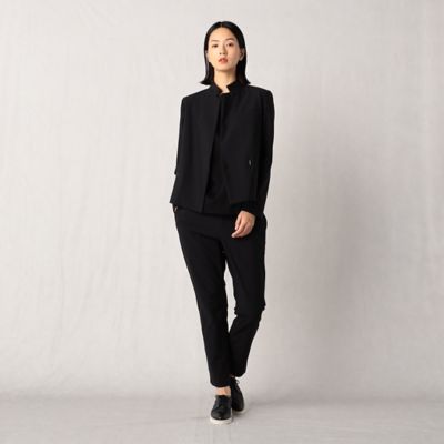 〔＋サイズ〕【セットアップ対応】ナイロントリコット　スタンドテーラージャケット（２８７３ＧＡ０３）
