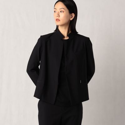 〔＋サイズ〕【セットアップ対応】ナイロントリコット　スタンドテーラージャケット（２８７３ＧＡ０３）