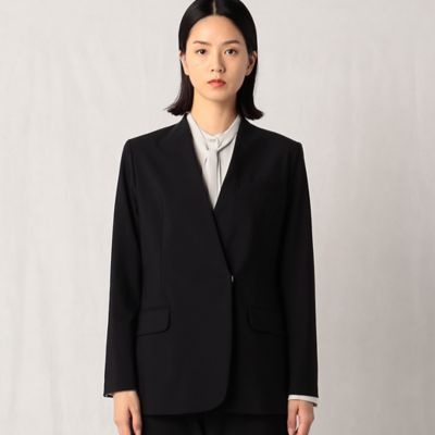 〔＋サイズ〕【セットアップ対応】ナイロントリコット　Ｖカラーロングジャケット（２８７３ＧＡ０４）