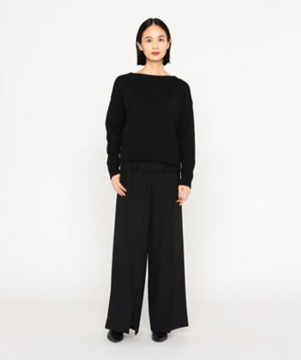 リバーレースニットプルオーバー ＋サイズ 〕 Luxury Up リバーレース付ニットプルオーバー