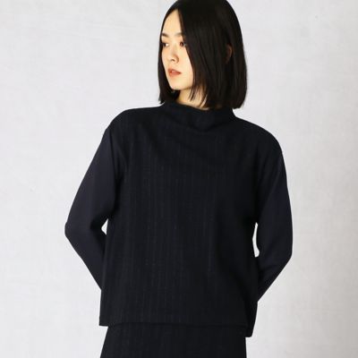 【セットアップ対応】ふくれストライプ　ボトルネックプルオーバー（２８７７ＥＹ０６）