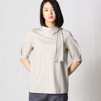 ＜BASILE28 (Women)＞スーピマスムース　ボウタイプルオーバー（２８７７ＥＹ０８）