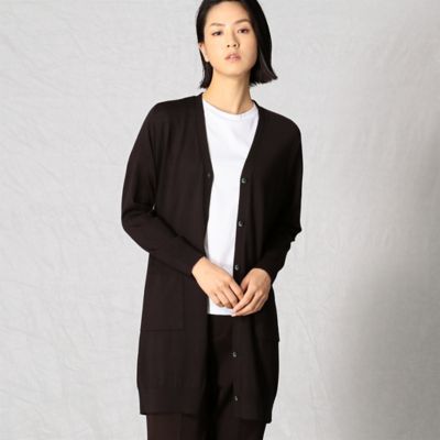 ＜BASILE28 (Women)＞Ｖネック　ロング　カーディガン（２８７７ＩＷ１２）