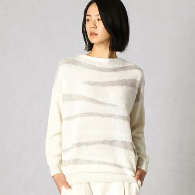 ＜BASILE28 (Women)＞ボートネック　ニットプルオーバー（２８７７ＩＷ１９）