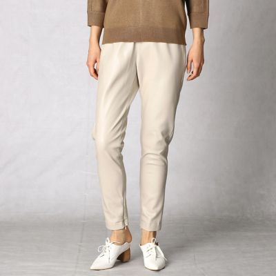 ＜BASILE28 (Women)＞フェイクレザーストレッチパンツ（２８７７ＰＴ１０）