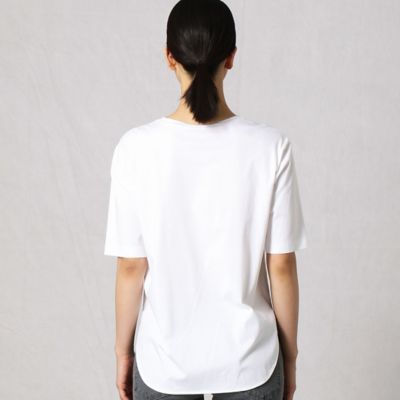 ハイゲージクリアスムース　ブローチ付きＴシャツ（２８７７ＴＹ１６）
