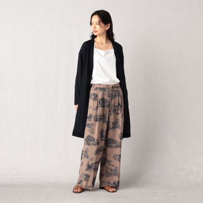 〔　＋サイズ　〕　【セットアップ対応】フィレンツェモチーフプリント　ワイドパンツ（２８７８ＰＣ１７）